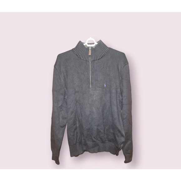 Men's Polo by Ralph Lauren Black Sweater Size M - Picture 1 of 9